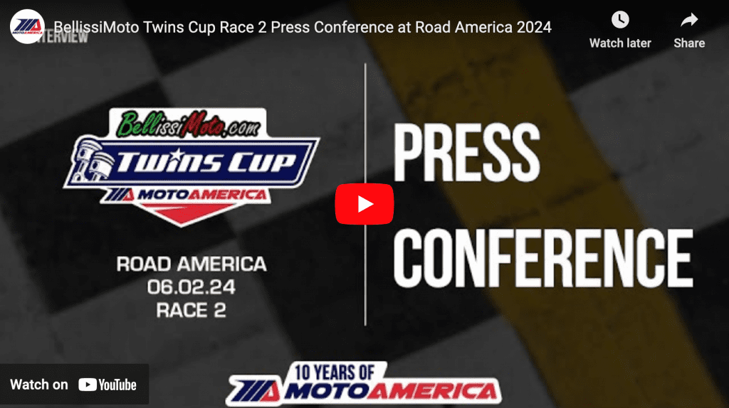 Read more about the article Video: BellissiMoto Twins Cup Race Two Press Conference From Road America